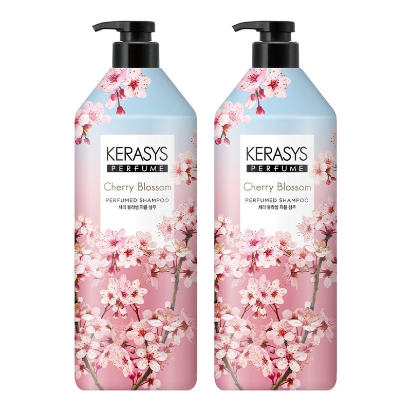 Kerasys CHERRY BLOSSOM Perfumed 33.8 fl oz / 1L (Shampoo, 2-Pack) - Image 1