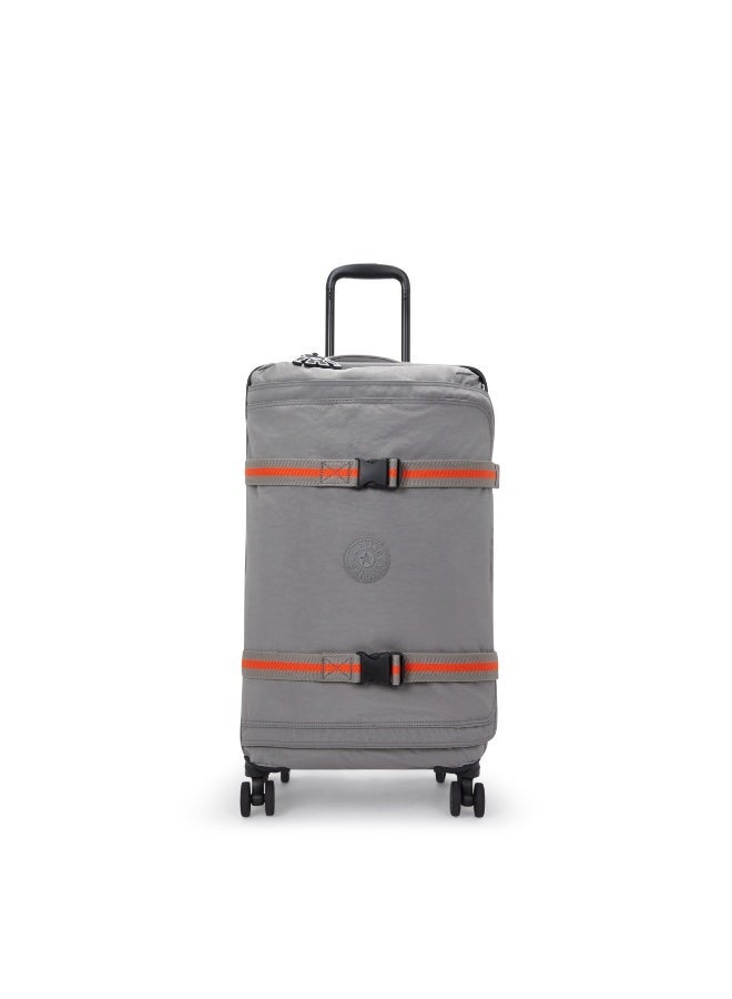 kipling Basic Plus Spontaneous Medium 4-Wheeled Suitcase 71cm, Inviting Grey - Image 1