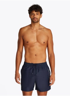 TOMMY HILFIGER Men's  Original Mid Length Swim Shorts - Polyester, Blue  - Image 1