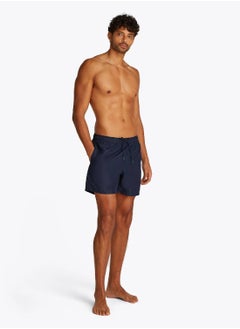 TOMMY HILFIGER Men's  Original Mid Length Swim Shorts - Polyester, Blue  - Image 5