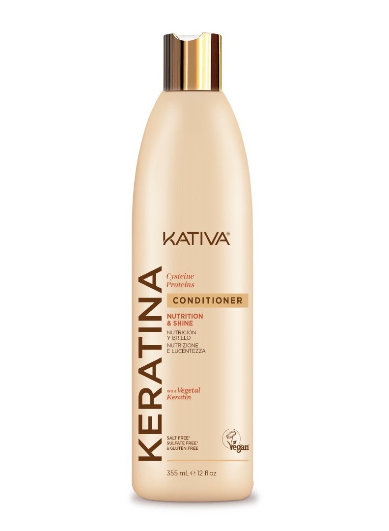 Kativa Keratina Shampoo 355 ml & Kativa Keratin Treatment 300 ml & Kativa Keratina Conditioner 355 ml Bundle - Image 4