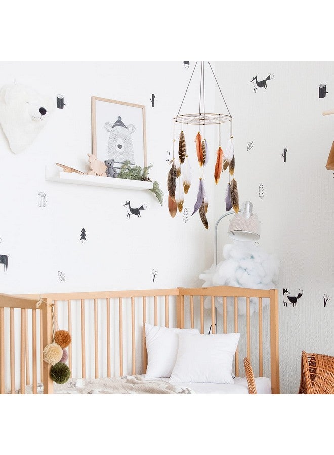 ANROYE Boho Feather Baby Mobile for Crib, Bohemian Nursery Gender Neutral Hanging Decor, Large Dream Catcher Ornament Hanger Christmas Gift for Kids Girl Boy Ceiling Children Teen Bedroom Outdoor - Image 5