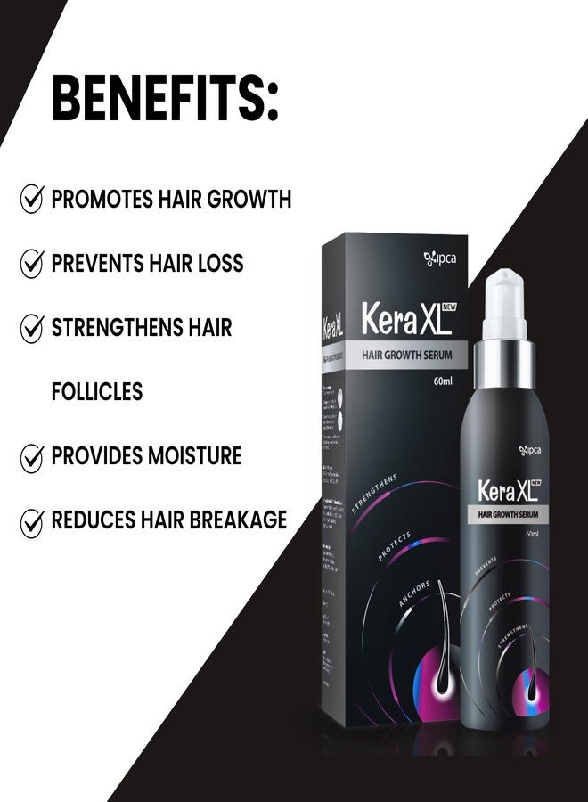 IPCA Kera XL Hair Growth Serum 60ml | Non-Sticky, Non-Viscous Hair Serum | Helps Control Hair Fall & Support Hair Growth - Image 4