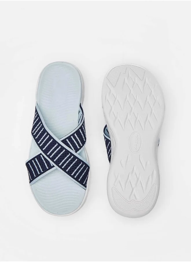 Kappa Women's Cross Strap Slip-On Sandals
