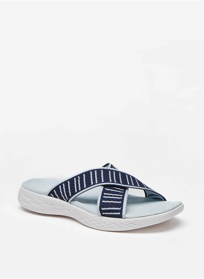 Kappa Women's Cross Strap Slip-On Sandals