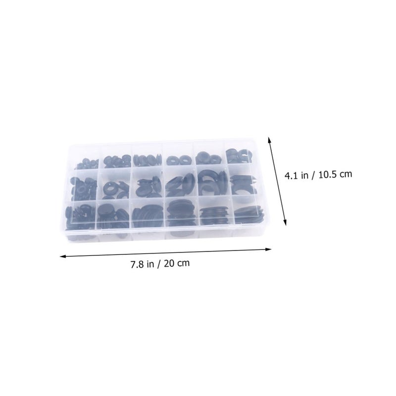 Hemobllo 125pcs Rubber Grommet Kit Plastic Box - for Automotive Home Appliances and Industrial Use for Replacing Worn Grommets - Image 5