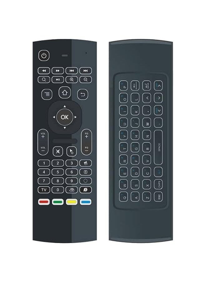 HuHa - Mx3 Air Mouse Backlight Wireless Keyboard 2.4G Wireless Remote Control Mxiii Fly Air Mouse Backlit For Android Tv Box Pc - Image 1