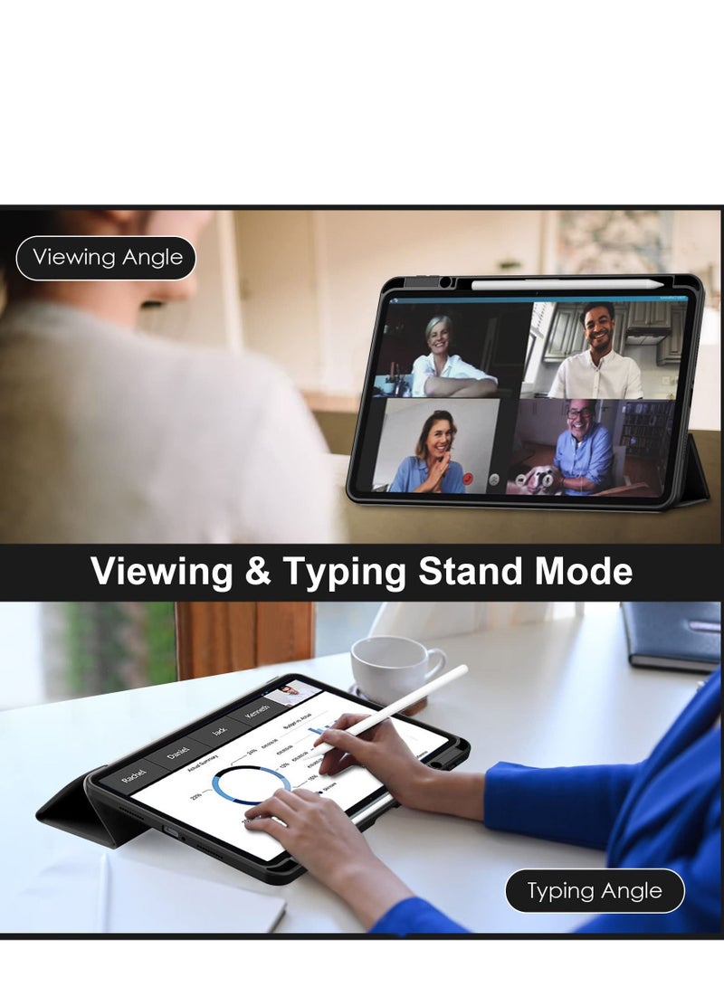 حالة الهاتف متوافق مع قرص الدخن 6 / 6 برو 11 بوصة 2023 ، مع حامل القلم شفافة حالة الظهر رقيقة جدا مقاومة للصدمات الكمبيوتر اللوحي الغطاء التلقائي الصحوة / النوم - Image 4