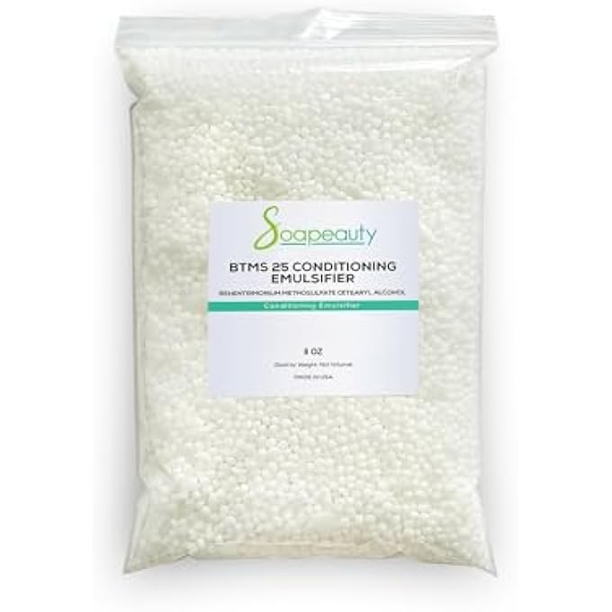 Soapeauty BTMS 25% BEHENTRIMONIUM METHOSULFATE CETEARYL ALCOHOL EMULSIFYING CONDITIONER | SIZES 8 OZ TO 8 LBS | (8 OZ) - Image 2