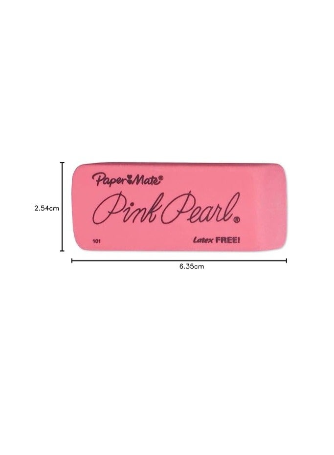 Paper Mate Pink Pearl Erasers – Large, 12 Count - Image 3