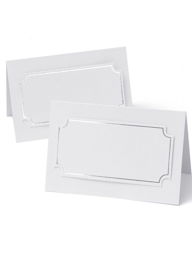 Gartner Studios 12614 Silver Foil Place Cards (Pack of 50) - Image 2