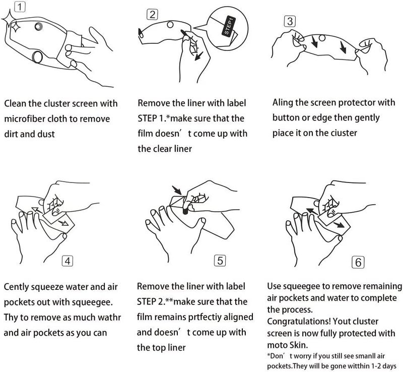 QASULER Motorcycle Dashboard Screen Protector for Tenere 700 - Image 5