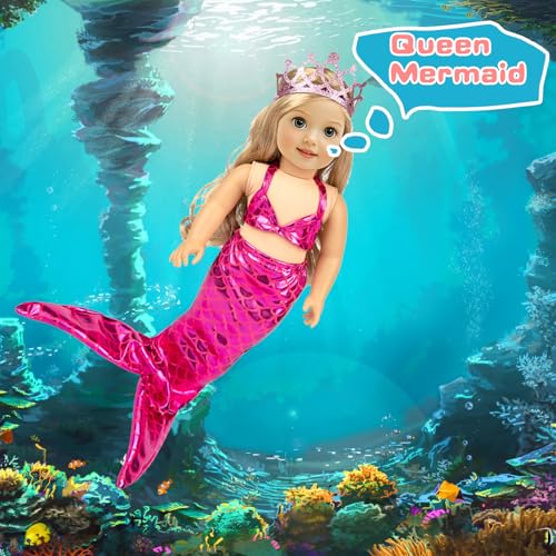 ebuddy 10 Set 18 Inch Doll Clothes - Fashion Outfit Fit for 18 inch Girl Doll (Only Clothesl) - Image 3