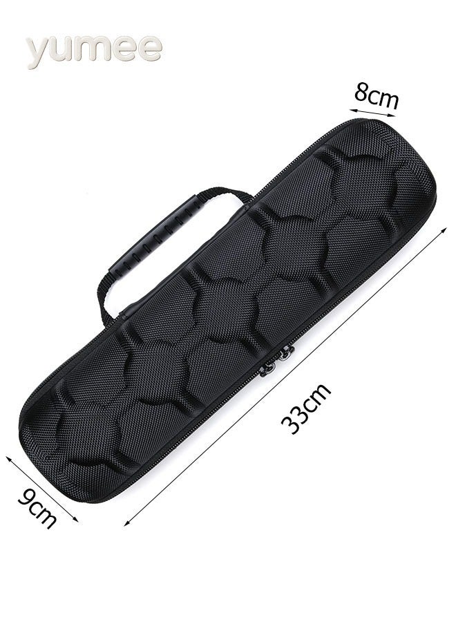 يمي حقيبة سفر لحفظ 5 ساعات - صندوق منظم صلب مقاوم للماء والصدمات مع وسائد إسفنجية ناعمة، حقيبة تخزين ساعات محمولة بسحاب للرجال والنساء، تناسب ساعات يصل قطرها إلى 60 مم (أسود) - Image 3