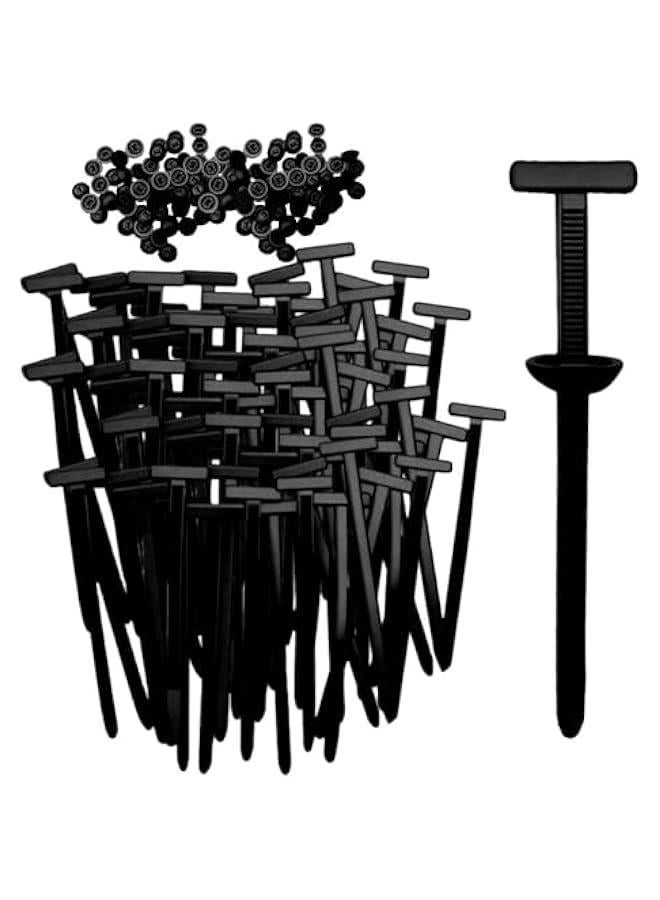 Arabest Nylon Universal Cable Tie Buckle, Heavy Duty Self-Locking Nylon Zip Ties Holder, New Multifunctional Cable Tie Buckle for Car Daily Repair (50pcs) - Image 1