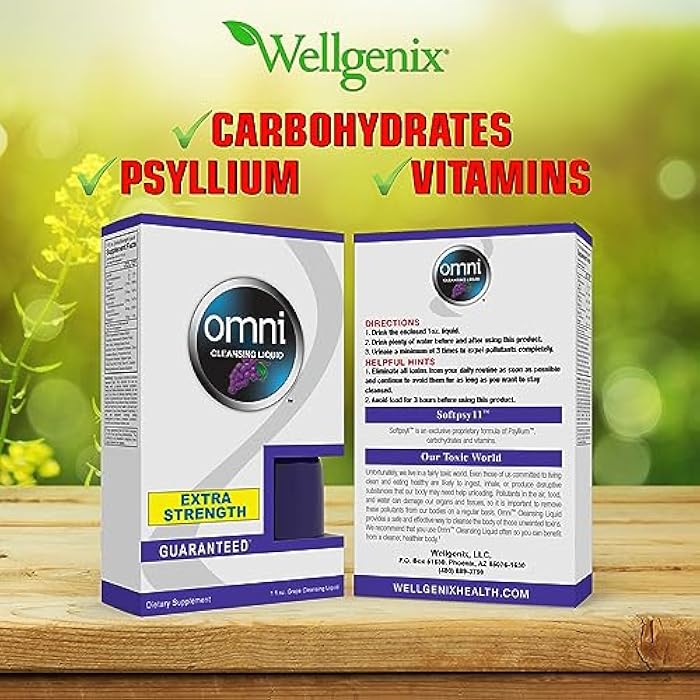 wellgenix مشروب ديتوكس بالأعشاب من ويلجينيكس أومني - 1 أونصة بنكهة العنب - تنظيف ديتوكس - مشروب ديتوكس سريع لمدة ساعة واحدة - طهر جسمك من السموم لتنظيف كامل للجسم - Image 3