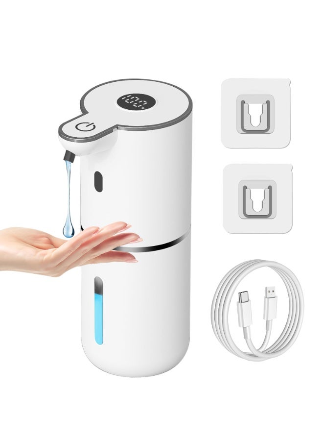 Bukela Automatic Liquid Soap Dispenser Touchless, USB Rechargeable Smart Hand Soap Dispenser, 6-Level Adjustable, 12.8oz/380mL Wall Mount for Bathroom Kitchen Dish Soap - Image 1