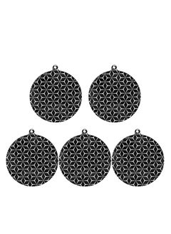 SYOSI Induction Hob Protector, Induction Hob Cover Mat, Hob Covers for Induction Hob Anti-Slip Mat Silicone Pad, Scratch Protector Cover, Heat Insulated Mat, High Temperature Resistance (Black) (5 PCS)  - Image 1