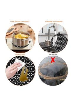 SYOSI Induction Hob Protector, Induction Hob Cover Mat, Hob Covers for Induction Hob Anti-Slip Mat Silicone Pad, Scratch Protector Cover, Heat Insulated Mat, High Temperature Resistance (Black) (5 PCS)  - Image 5