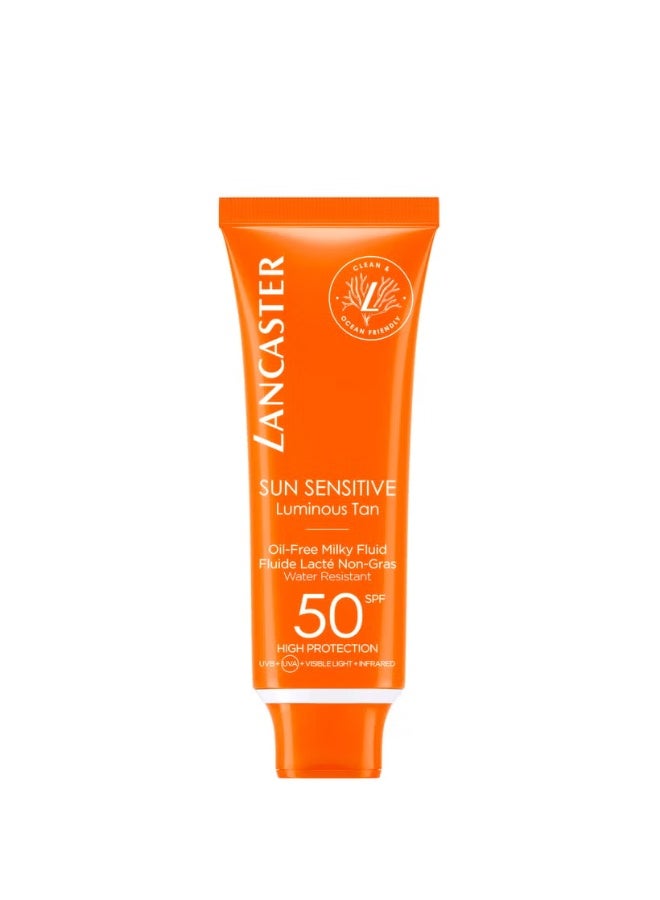 Lancaster Sun Sensitive Oil-Free Face Sun Protection Cream SPF50 50ml - Image 1
