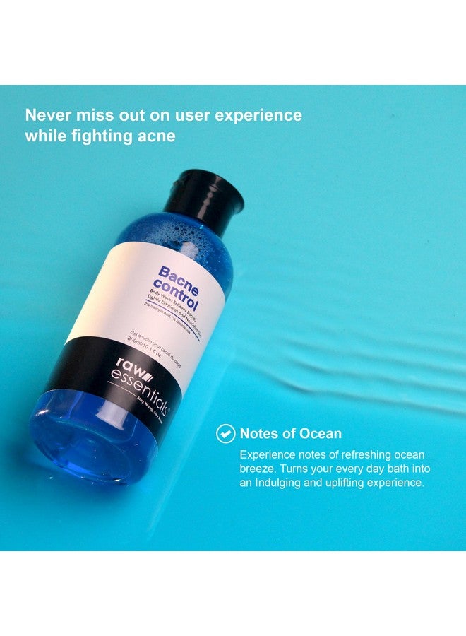 Raw Essentials Bacne Control Body Wash 2% Salicylic Acid 1% Niacinamide 300Ml (Pack Of 1) Relieves Body Acne Exfoliates And Nourishes Skin - Image 3
