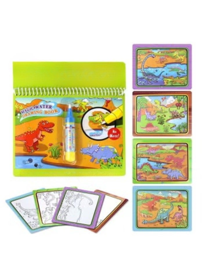 LIXADA كتاب رسم الماء السحري مع القلم السحري (لون القلم عشوائي) - Image 1