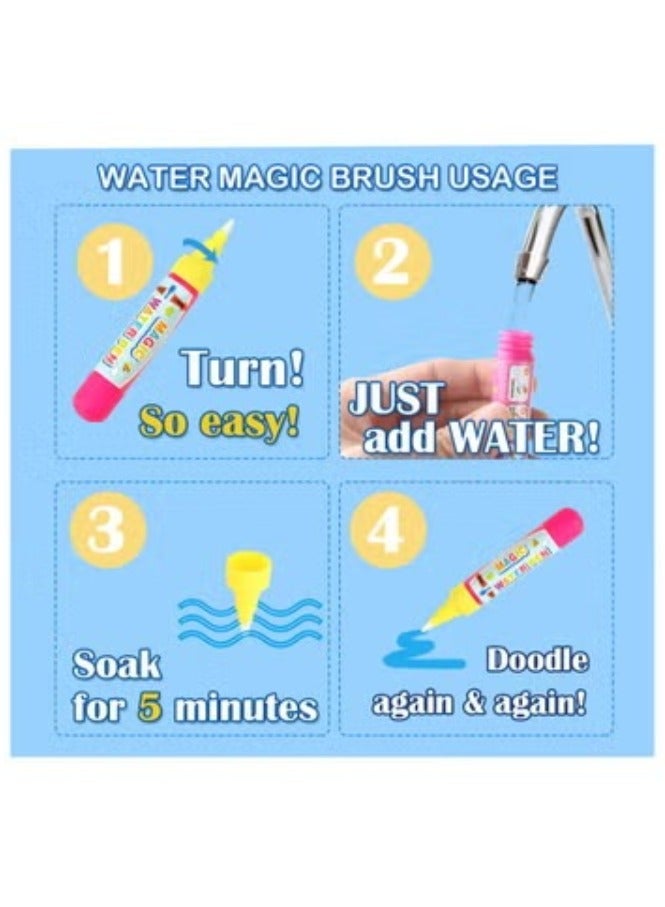 LIXADA كتاب رسم الماء السحري مع القلم السحري (لون القلم عشوائي) - Image 2