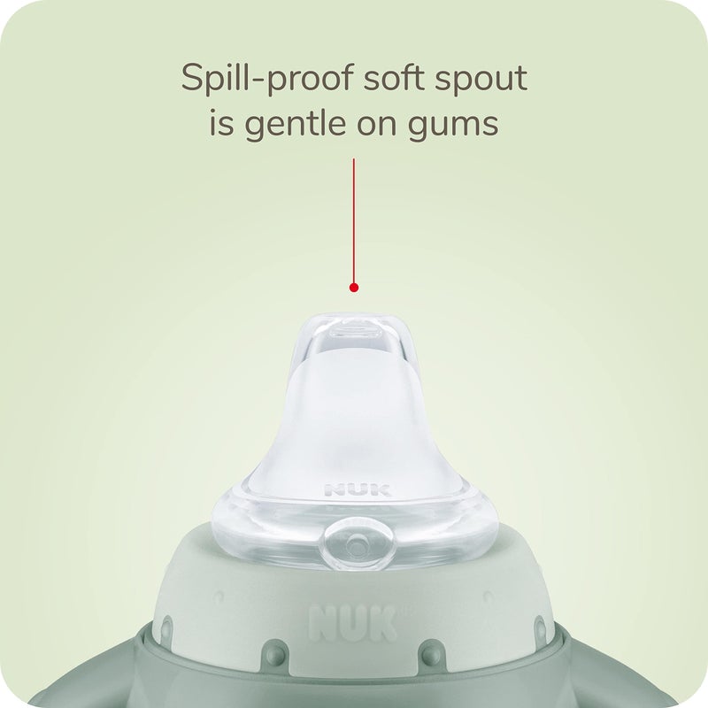 NUK for Nature Learner Cup, 10 oz, 9+ Months - BPA Free, Spill Proof Sippy Cup - Image 4