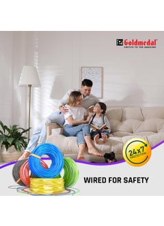 GOLD MEDAL Goldmedal 45 Meter 1100V 10 Sq mm Fire Retardant Electric Wire Green Pack of 1 Wire for Domestic Industrial Connection Use MultiStrand PVC Electrical Insulated Copper Wire  - Image 5
