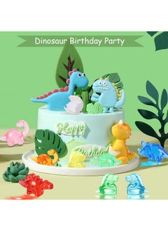 HAPTIME 50 Pcs Mini Dinosaur Figures, Mini Resin Animals To Hide, Sensory Bin/Treasure Box Toys, Bulk Plastic Dinosaur Party Favors, Small Classroom Prizes, Tiny Figurines For Kids, Vase Filler  - Image 3