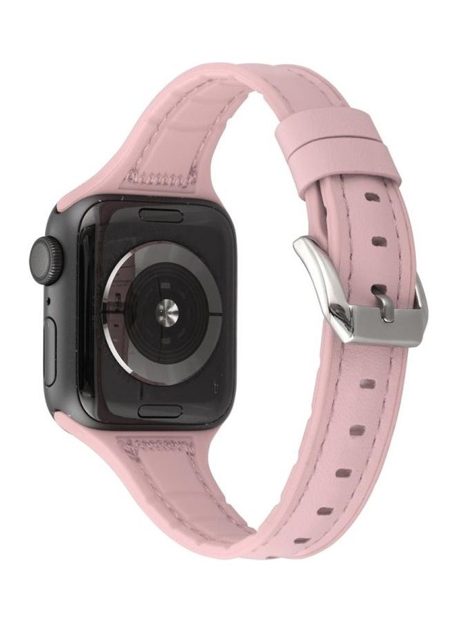 NIBEMINENT Replacement Watchband for Apple Watch Series 7/6/5/4/3/2/1/SE 38/40/41mm Pink - Image 5