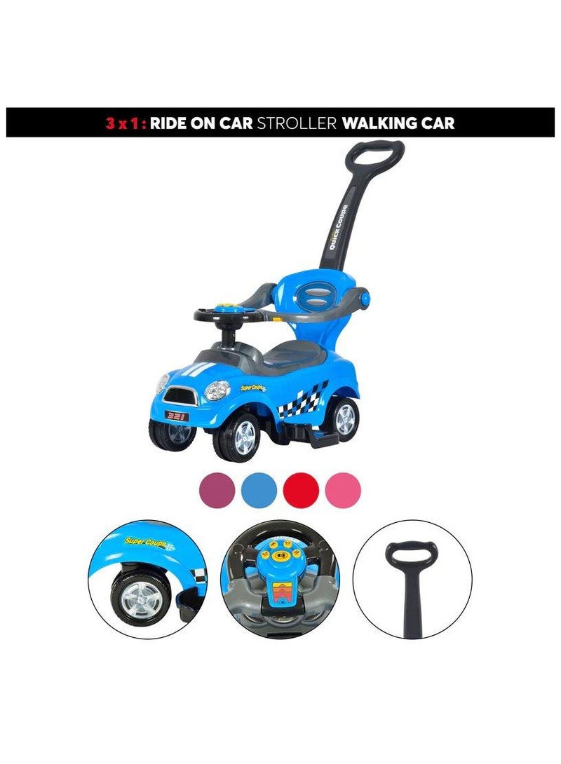 Amsham Toys BabyLove SunShine Pusher Rideon - Blue - Image 4