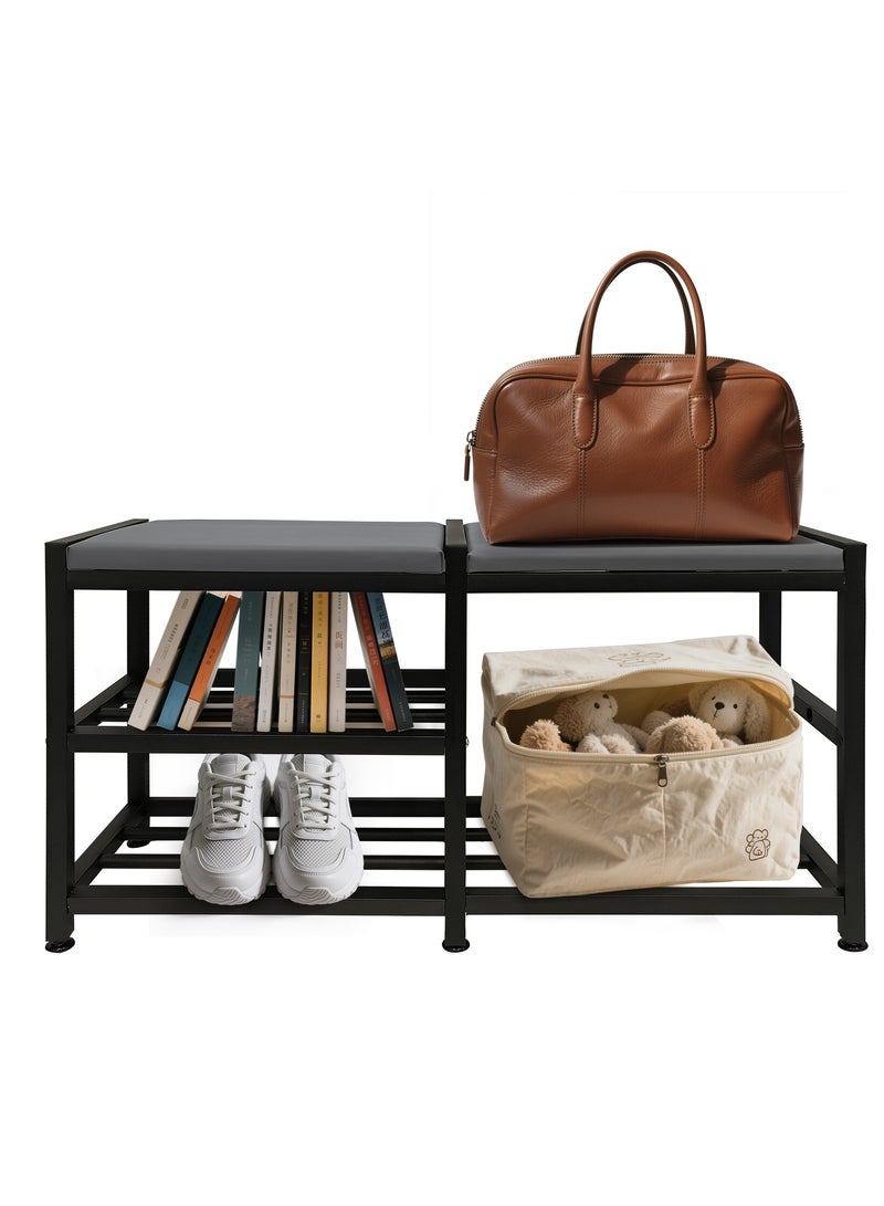 Generic Multi functional shoe rack with stool - sit and store, essential for entry-level home decor  - Image 1