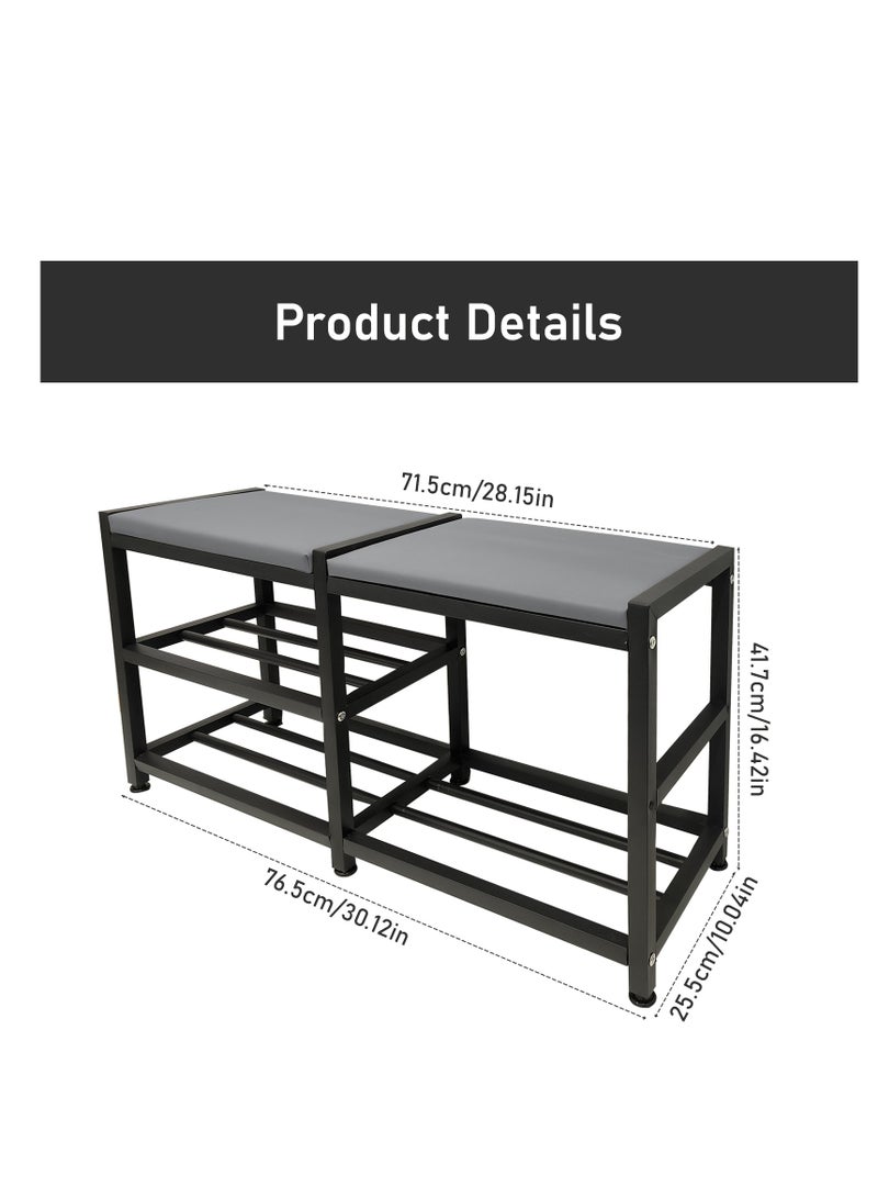 Generic Multi functional shoe rack with stool - sit and store, essential for entry-level home decor  - Image 2