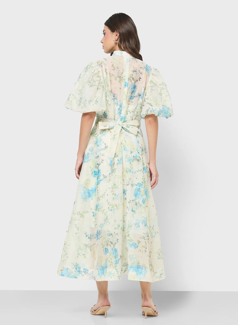 ELLA Floral Print Dress - Image 2