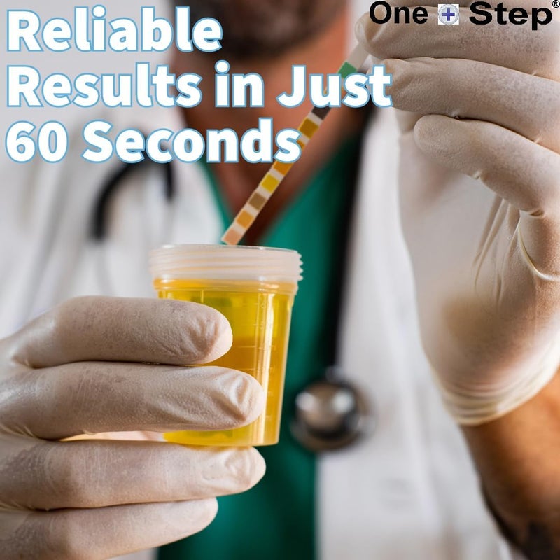 One Step 15 شريط اختبار عدوى البول اختبار UTI عصي نيتريت كريات الدم البيضاء والدم - Image 4