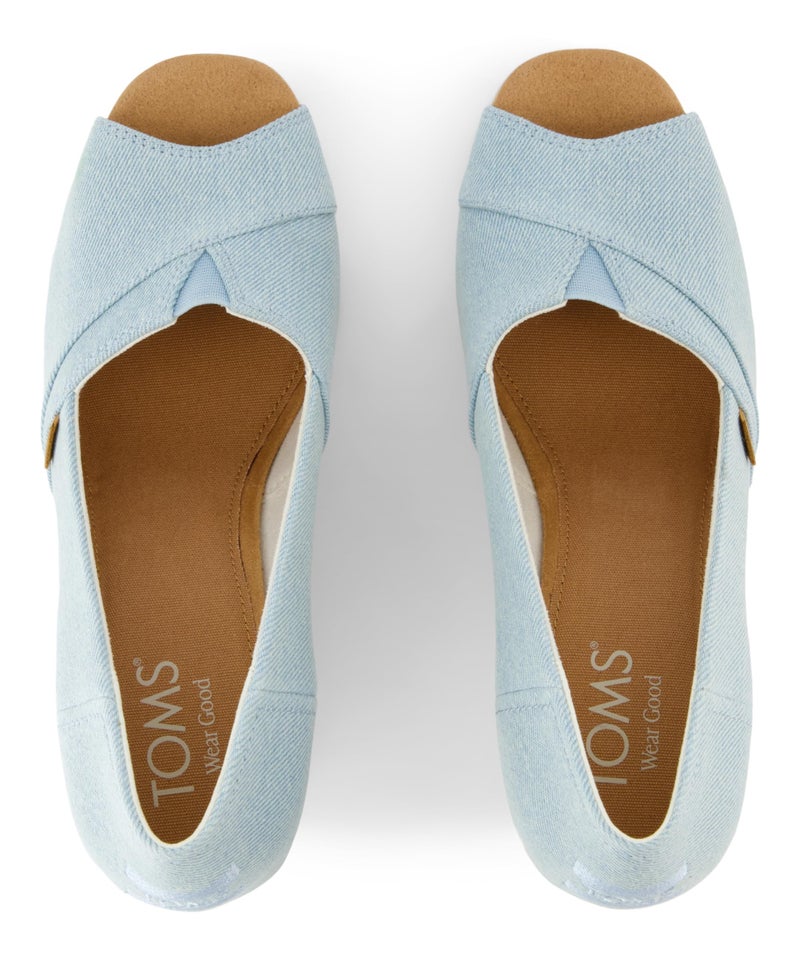 TOMS Women's Classic Wedge Sandal, Pastel Blue, 8 - Image 5