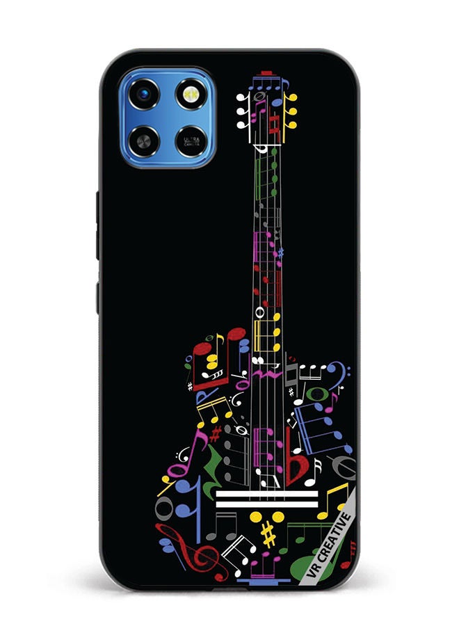 VR CREATIVE Protective Case Cover For Infinix Smart 6 HD Guitar Design Multicolour - Image 1