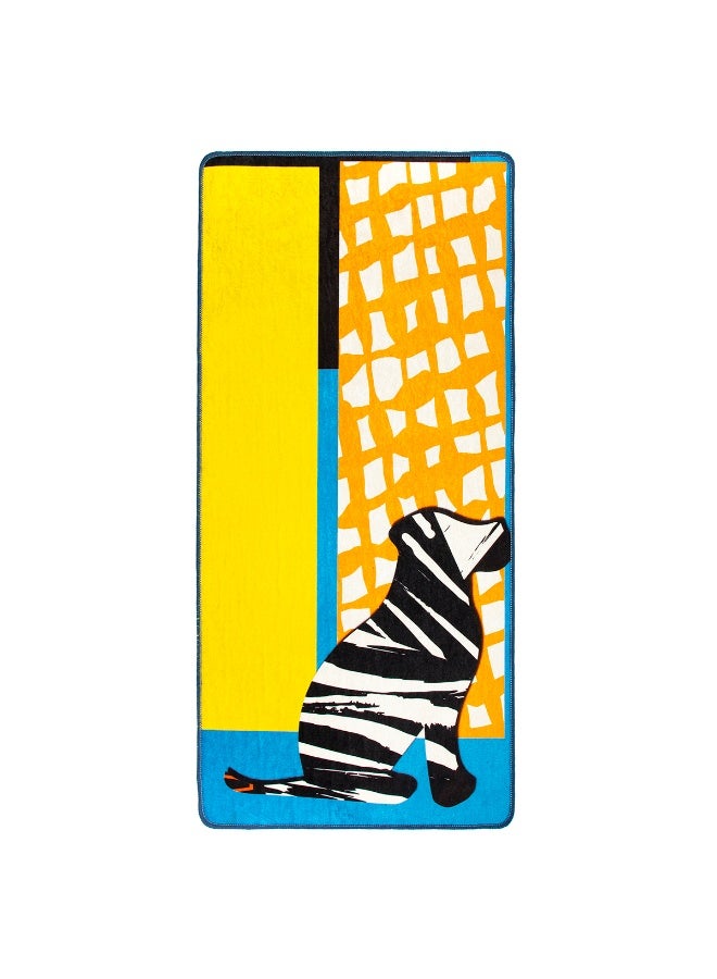 Biggdesign Washable Runner 60x130cm, Non-slip Bottom Carpet, Non-Shedding Area Mat, Polyester Anti-Bacterial Runner, Abstract Dogs Design, Pet Friendly Runner Mat, Ideal for Interiors, Living Room, Hallway, Bedroom - Image 1