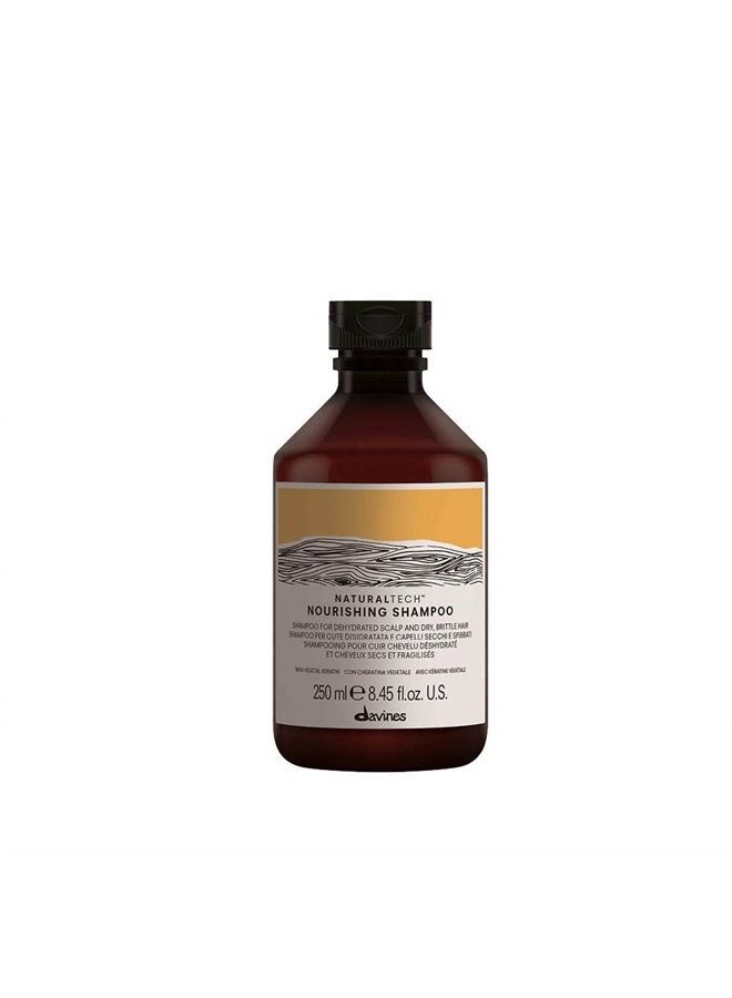 Davines Naturaltech NOURISHING Shampoo, Gentle Cleansing Action For Dehydrated Scalps And Dry, Brittle Hair, 8.45 fl. oz. - Image 1