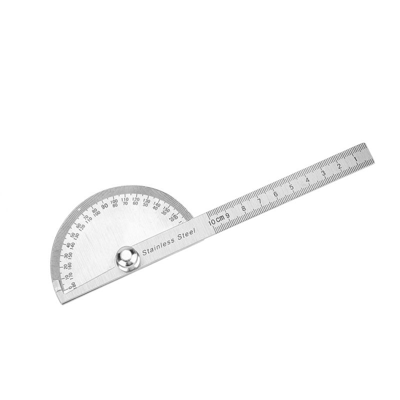 Stainless Steel 0-180 Degree Protractor Arm Measuring Ruler Rotary Angle Finder Tool - Image 4