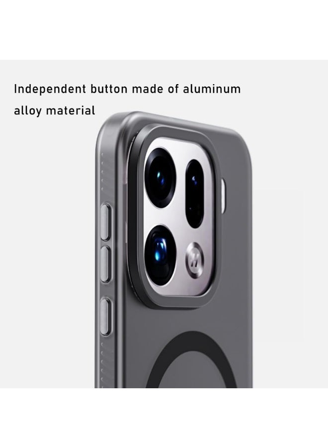 general Frosted Case Compatible with OPPO Find X9 Pro, Shock and Drop Resistant Cover with Magnetic Suction and Four Corner Built-in Airbags Cover for OPPO Find X9 Pro - Image 4