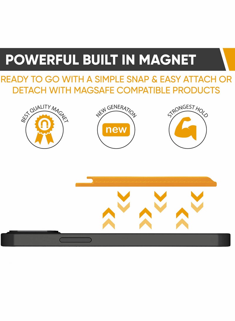 Stylish Magnetic Card Wallet Holder with MagSafe Compatibility for iPhone - Convenient and Secure Storage - Image 5