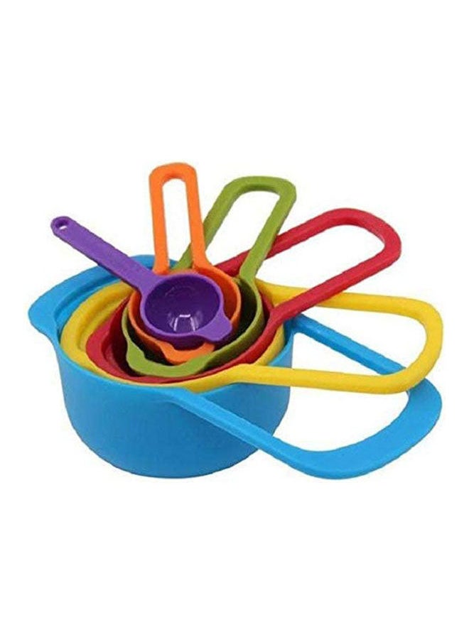 Generic - Plastic 6 Pcs Measuring Spoon Cup Set With Different Capacity Multicolour - Image 1