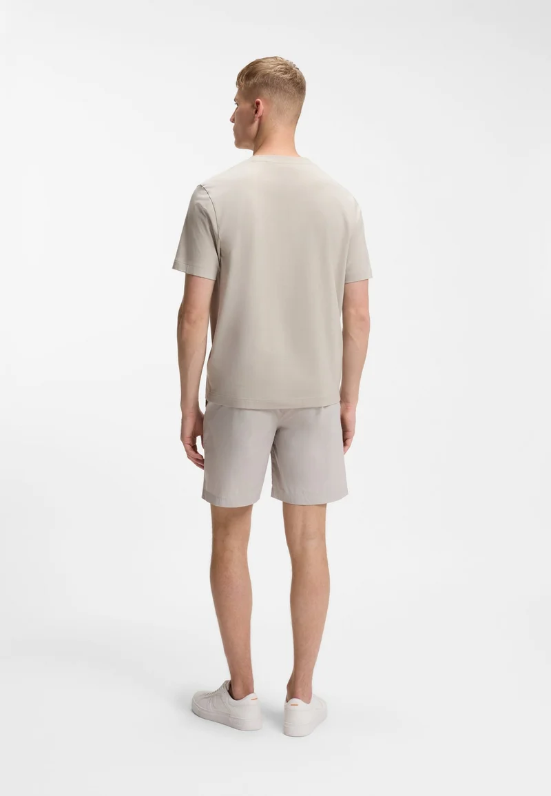بوس Stretch-cotton T-shirt with contrast logo