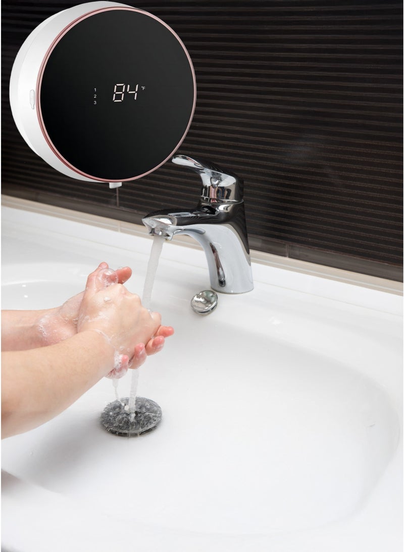 سيوسي موزع صابون أوتوماتيكي ذكي مع شاشة رقمية LED لعرض الحرارة – يعمل باللمس ويُنتج رغوة ناعمة - Image 3