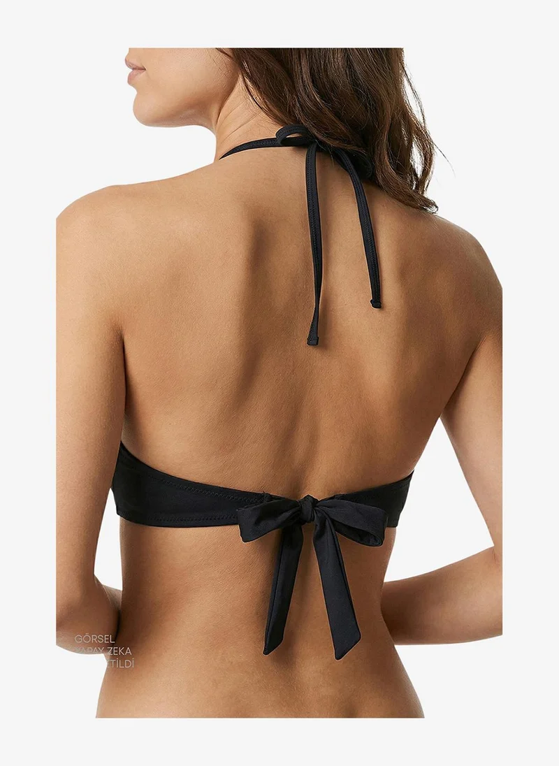 Penti Women Push Up Black Bikini Top