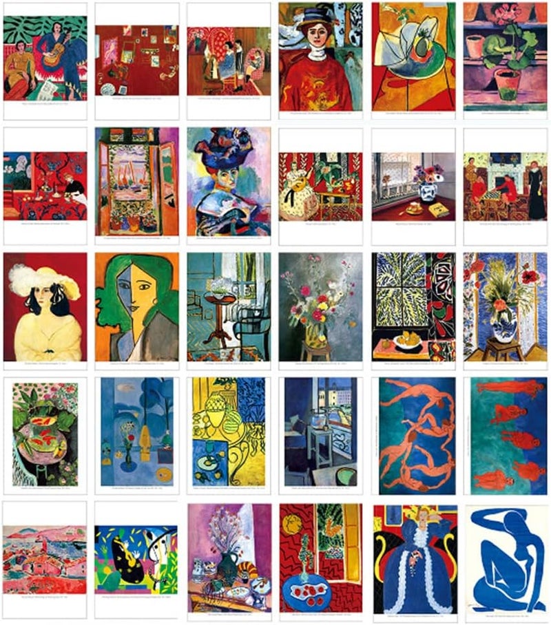HOSTEESSCHOICE Beautiful Art Postcards set of 30 Henri Matisse Post card variety pack Famous Painting Scenery,4 x 6 Inches - Image 1