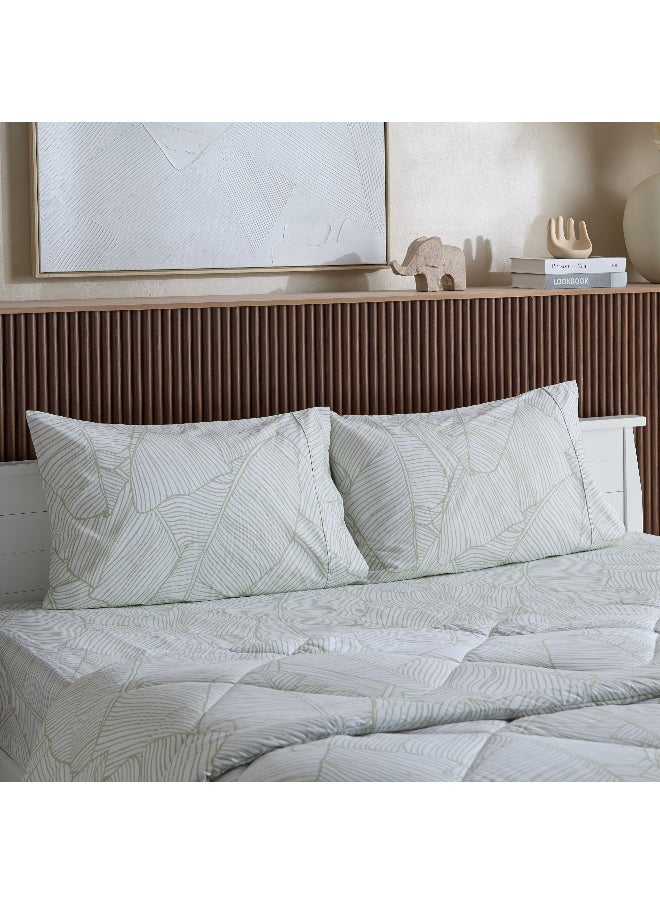 Home Box Malta Musa 3-Piece Printed Cotton King Comforter Set - 220x240 cm  - Image 1
