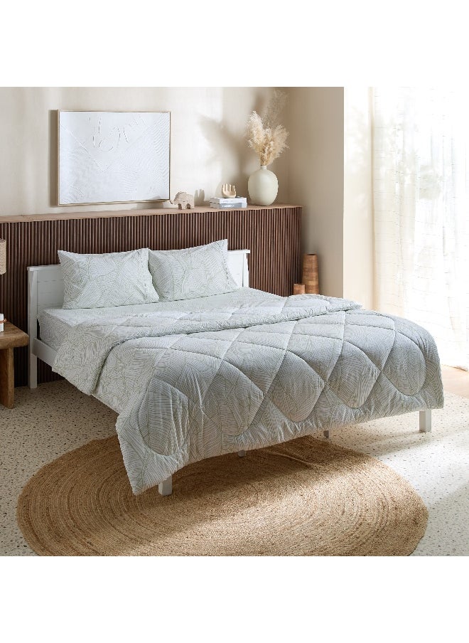 Home Box Malta Musa 3-Piece Printed Cotton King Comforter Set - 220x240 cm  - Image 2